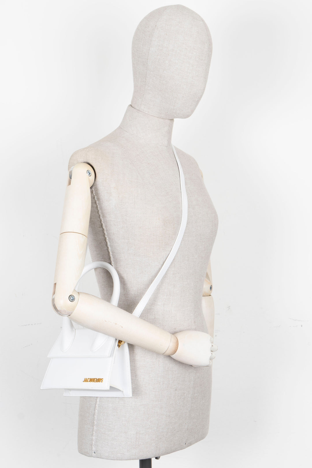 JACQUEMUS Le Chiquito Medium Leather White