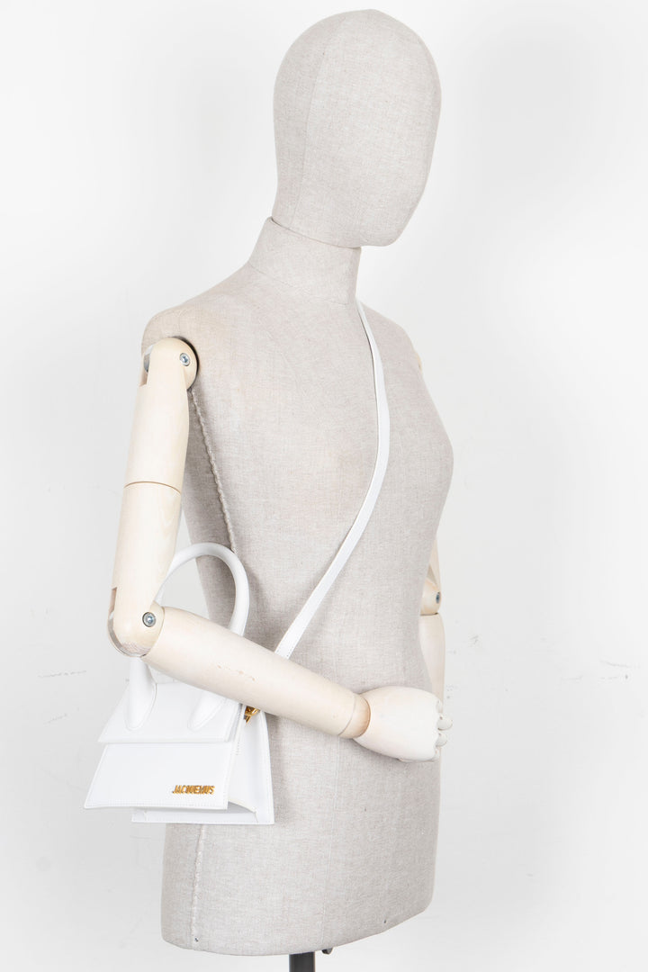JACQUEMUS Le Chiquito Medium Leather White
