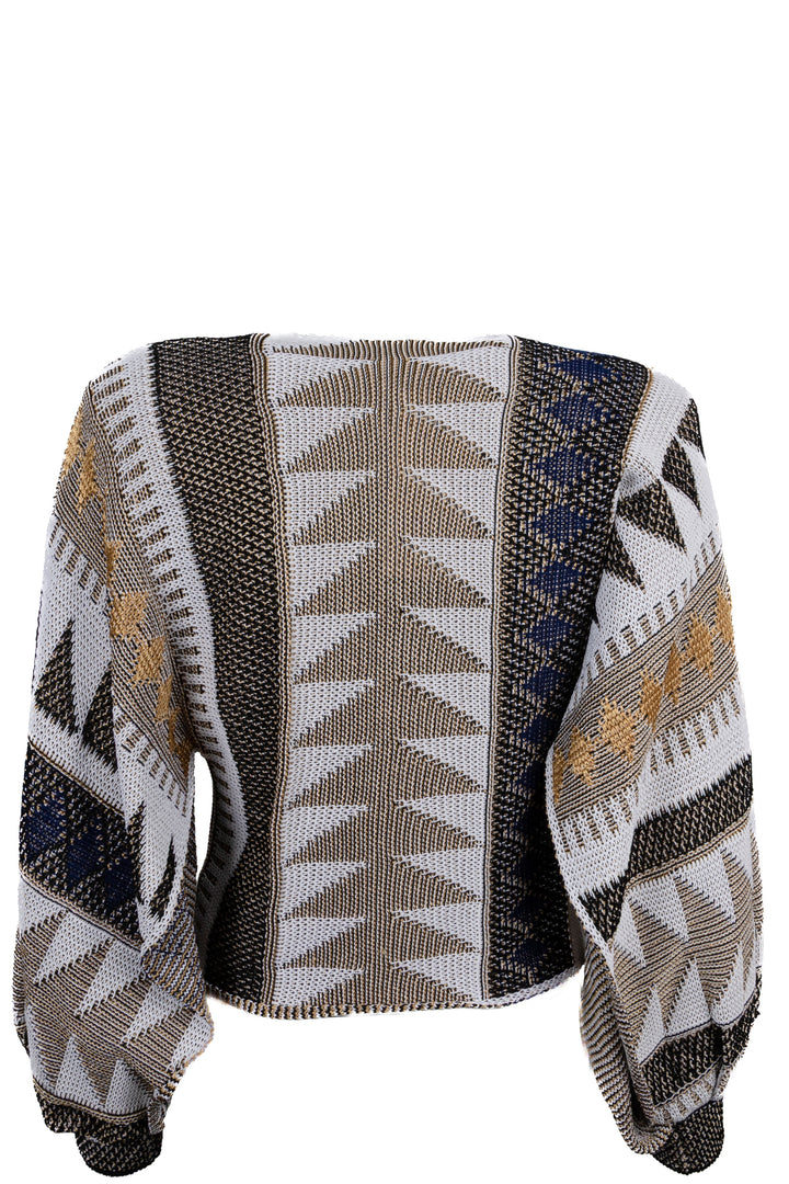 Haut en maille LOUIS VUITTON Ivoire Bleu Or