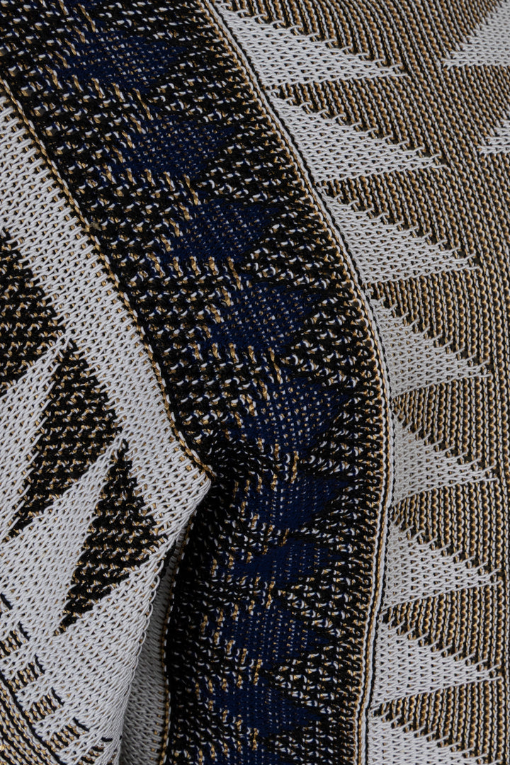 Haut en maille LOUIS VUITTON Ivoire Bleu Or