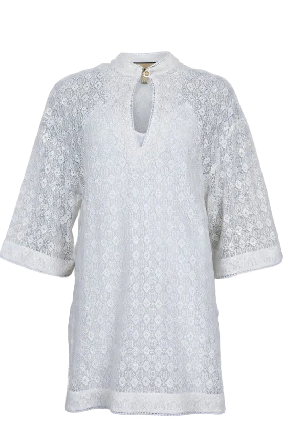 GUCCI GG Lace Mini Dress White