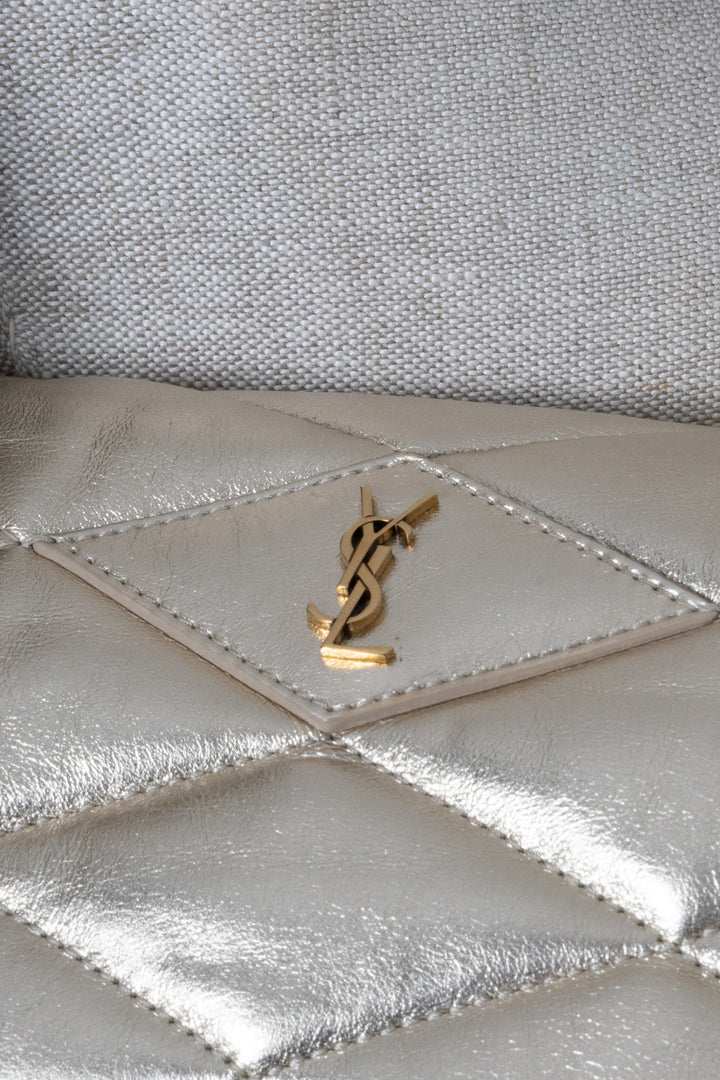 SAINT LAURENT Sade Envelope Clutch Leather Gold