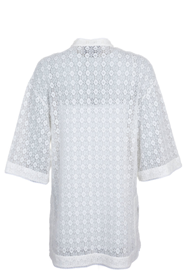 GUCCI GG Lace Mini Dress White
