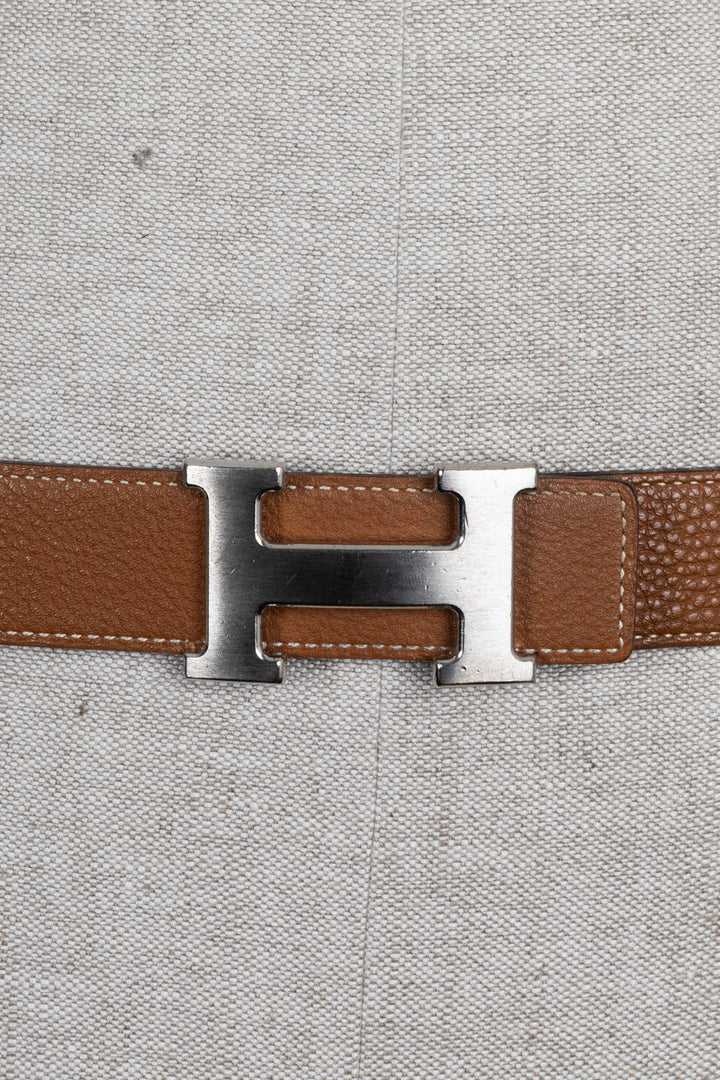 HERMÈS Constance Belt Gold Black