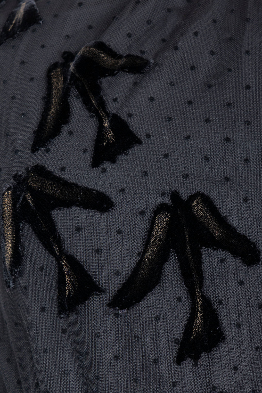 CHRISTIAN DIOR Long Dress Tulle Velvet Black