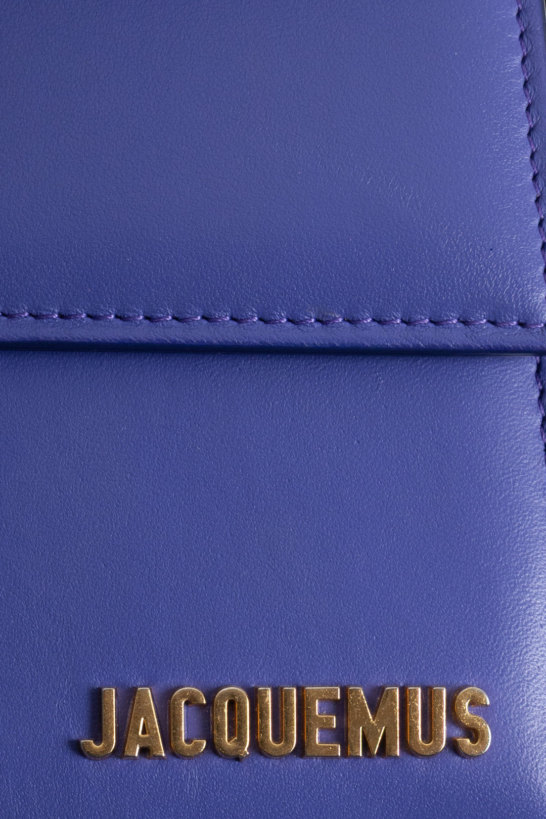 JACQUEMUS The Large Bambino Crossbody Bag Leather Purple
