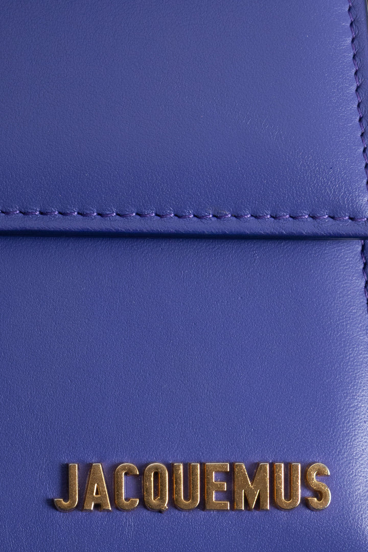 JACQUEMUS The Large Bambino Crossbody Bag Leather Purple