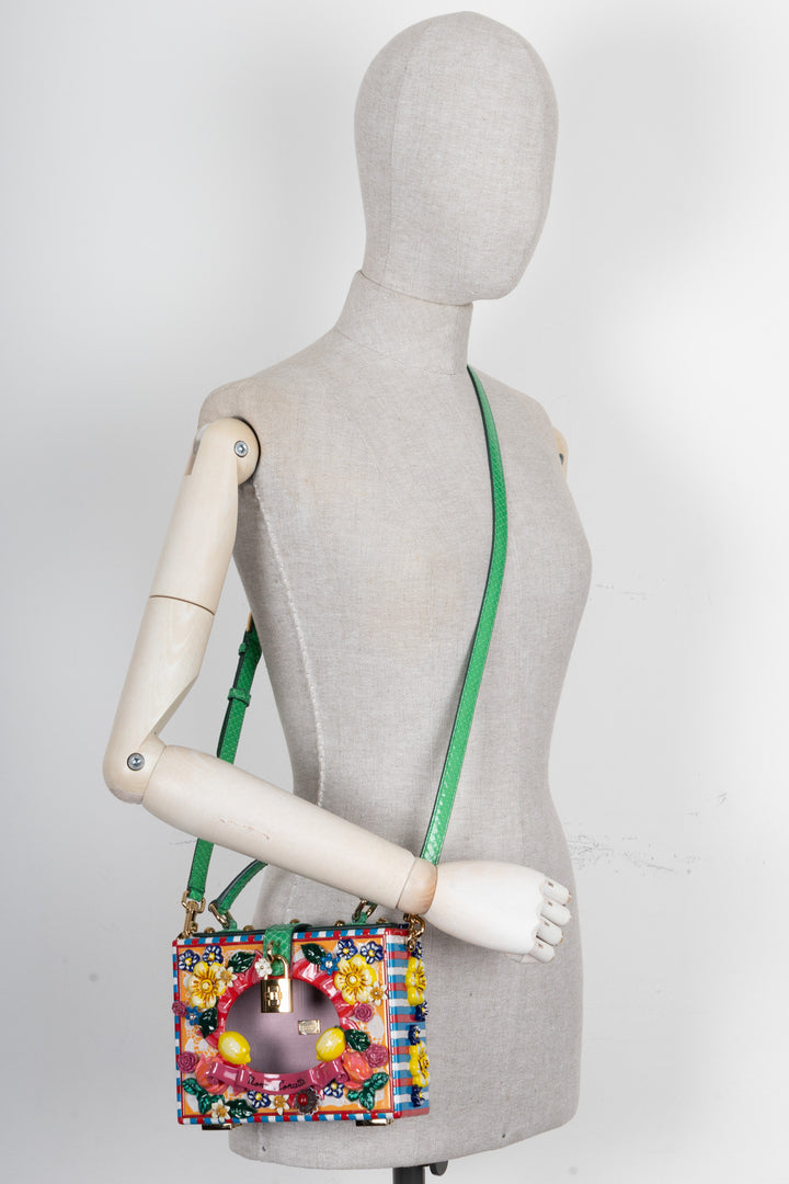 DOLCE&GABBANA Dolce Box Bag Python Touch Multicolor