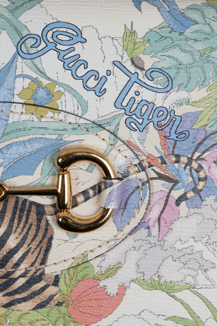 GUCCI Tiger Horsebit 1955 Wallet On Chain Leather Multicolor