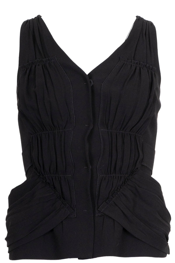 PRADA Top Rushed Noir