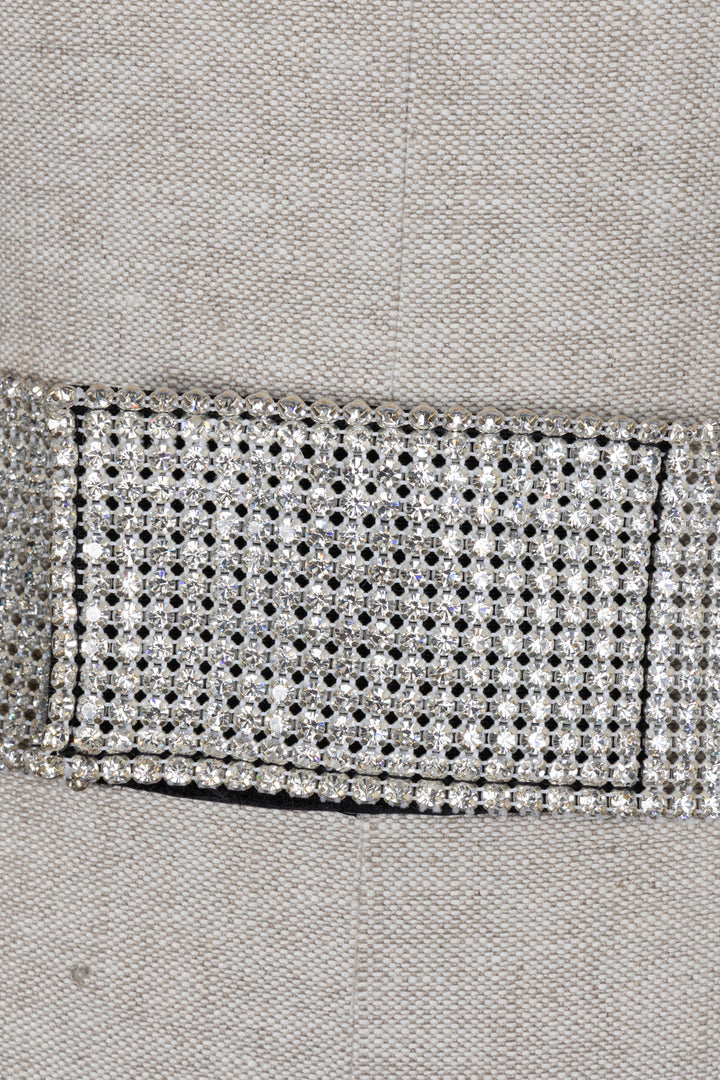 DOLCE&GABBANA 2000 Velcro Strass Waist Belt