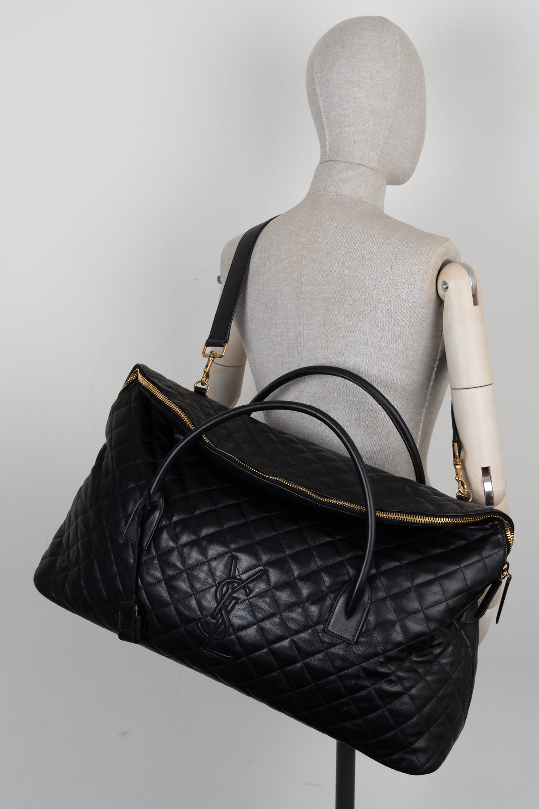 Sac SAINT LAURENT'S Cuir Matelassé Noir