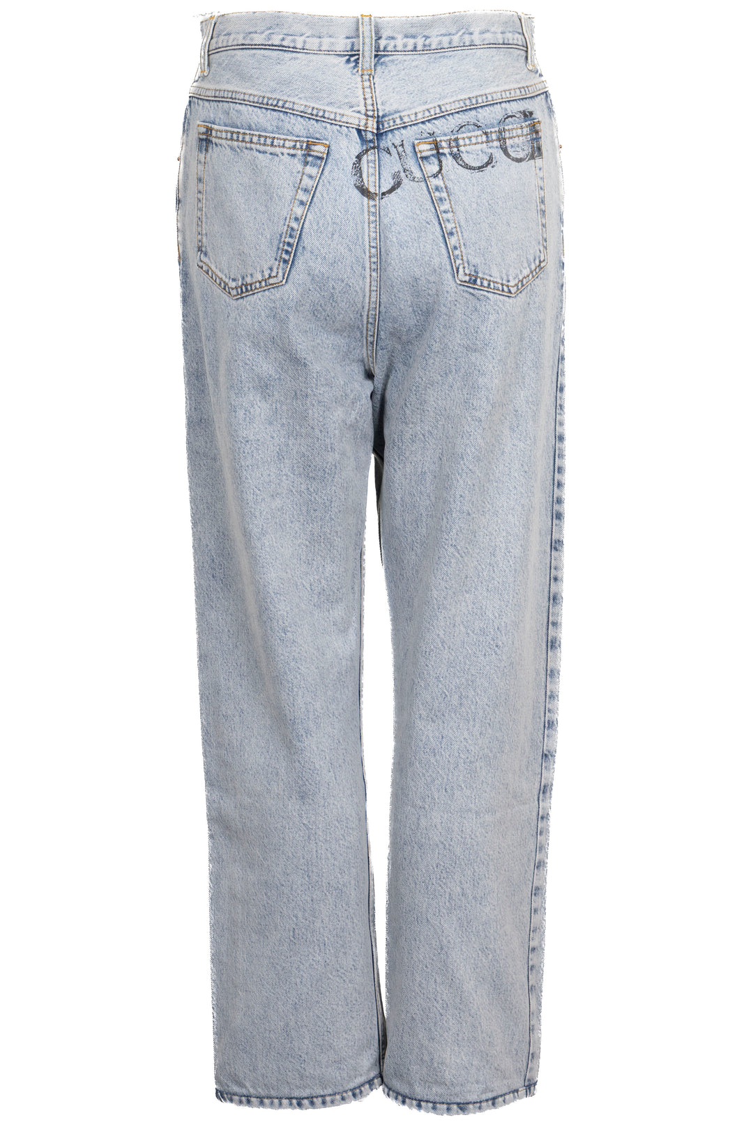 GUCCI Logo Pants Denim Blue