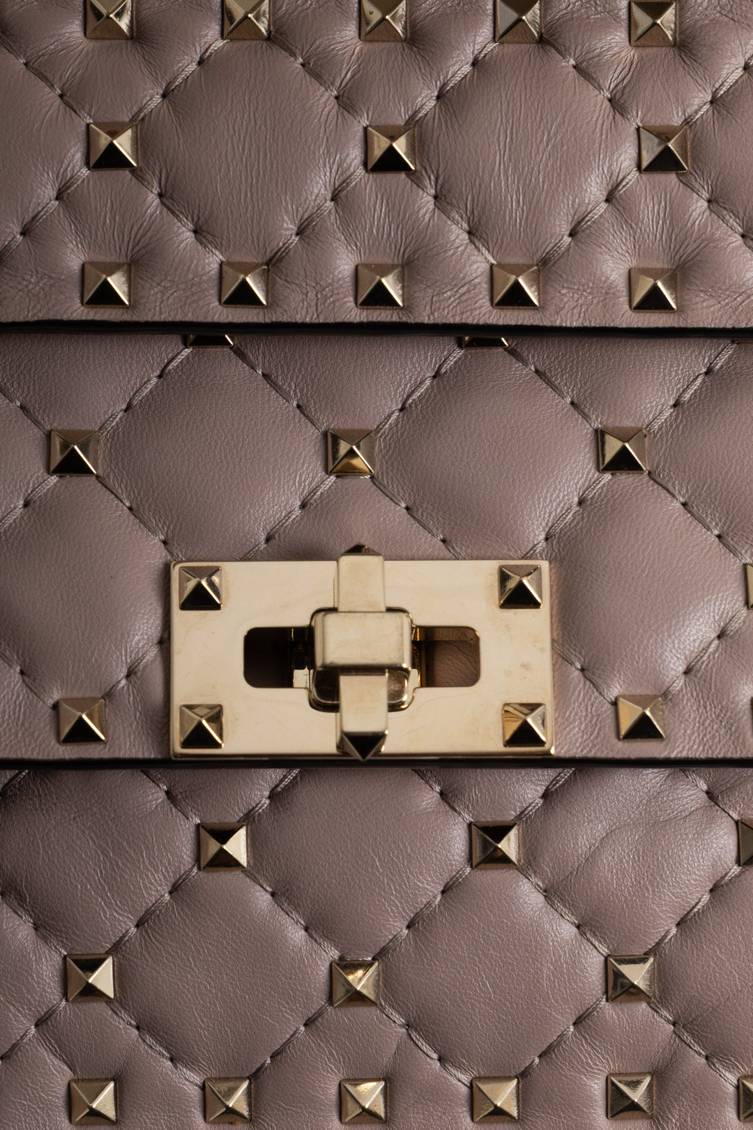 VALENTINO Rockstud Spike Bag Small Nappa Nude