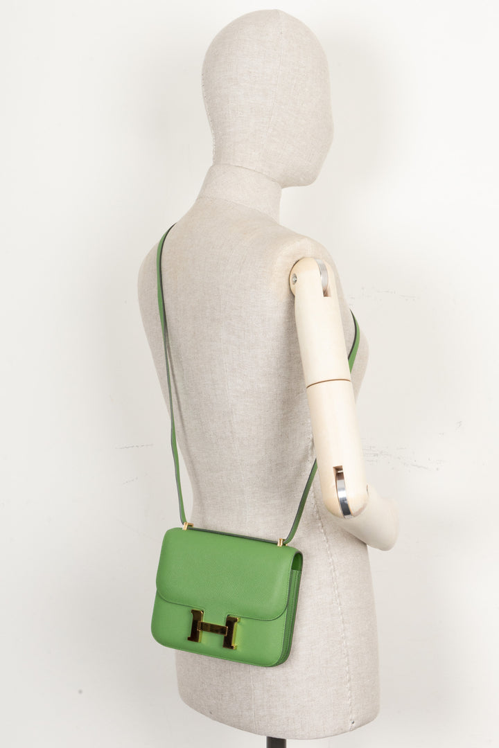 HERMÈS Mini Constance Epsom Vert Yucca