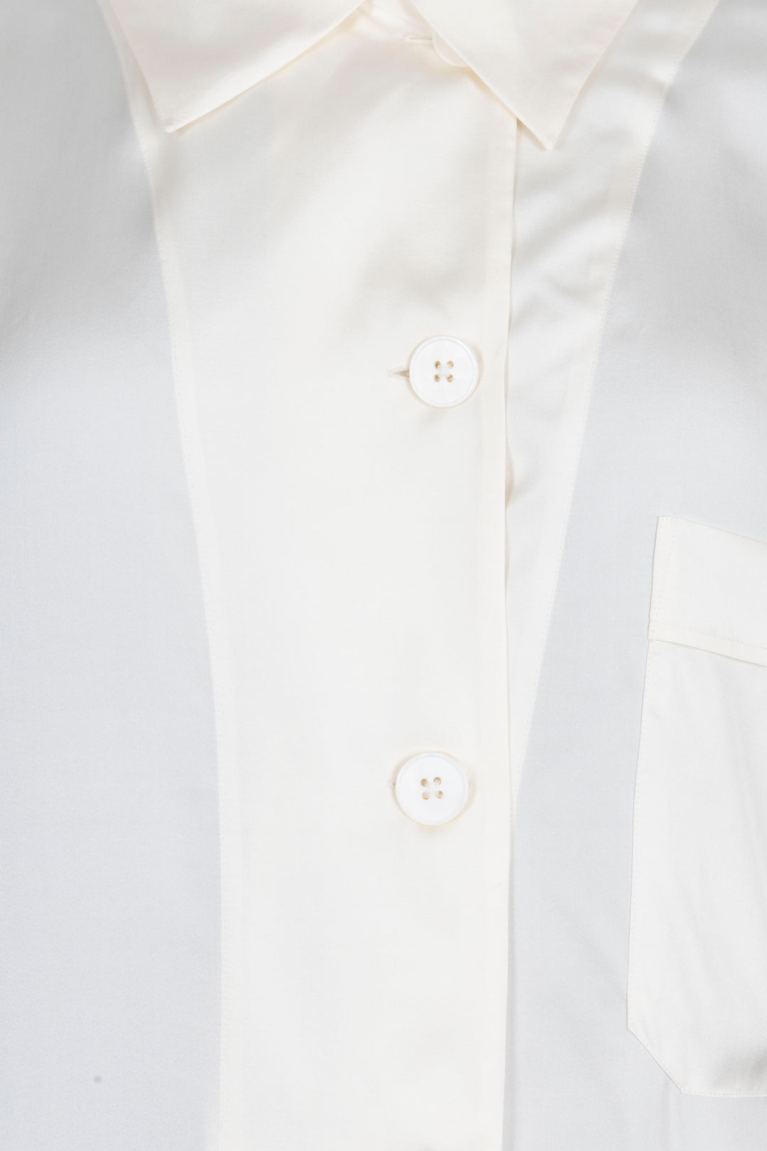 JIL SANDER Chemisier Soie Ivoire