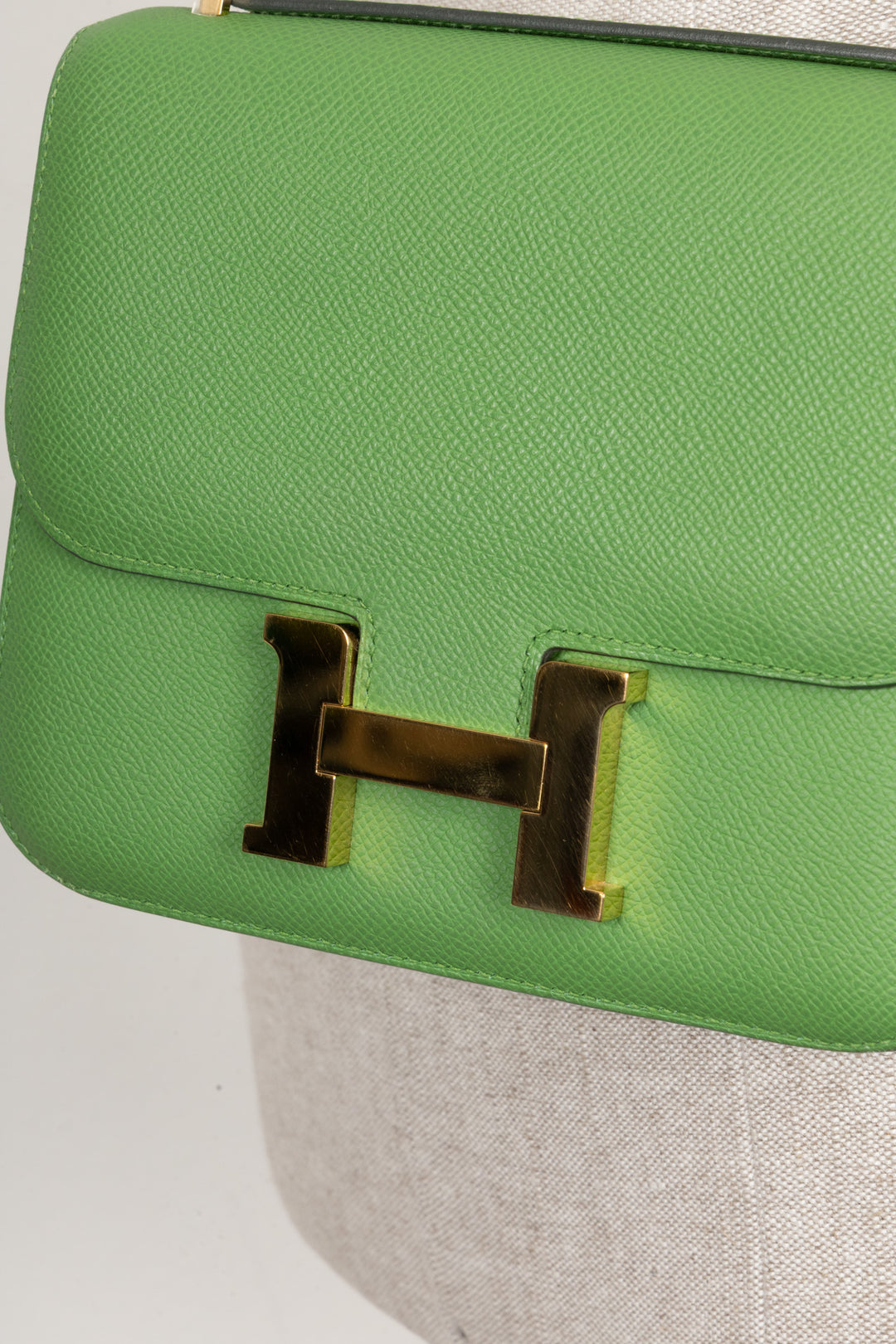 HERMÈS Mini Constance Epsom Vert Yucca