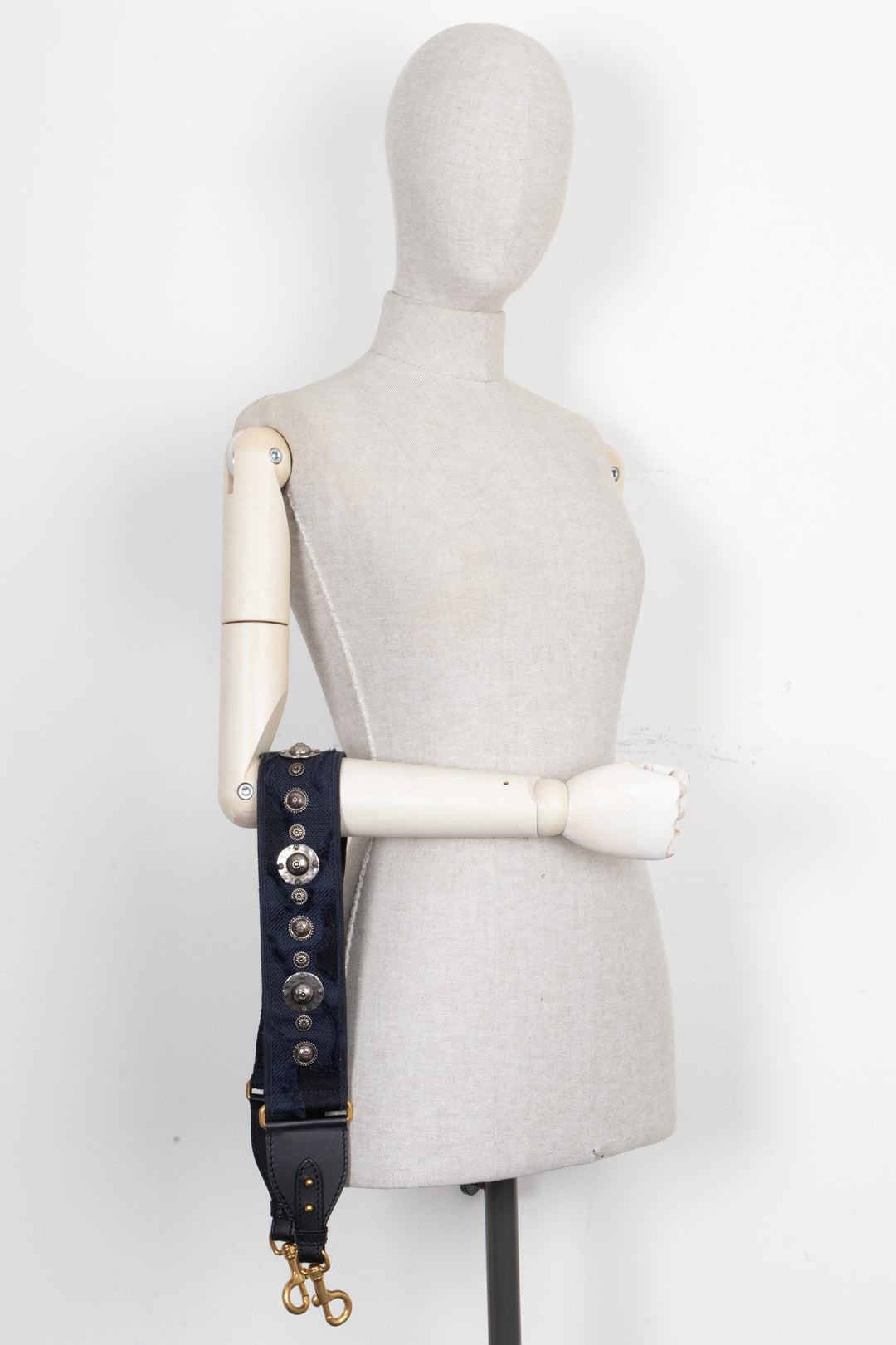 CHRISTIAN DIOR Bandoulière en toile marine