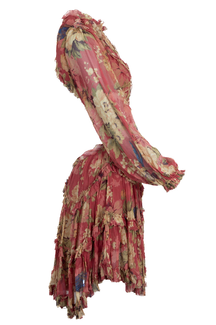 ZIMMERMANN Melody Cutout Mini Dress