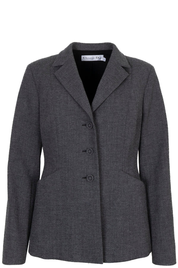 Veste Bar en laine grise CHRISTIAN DIOR