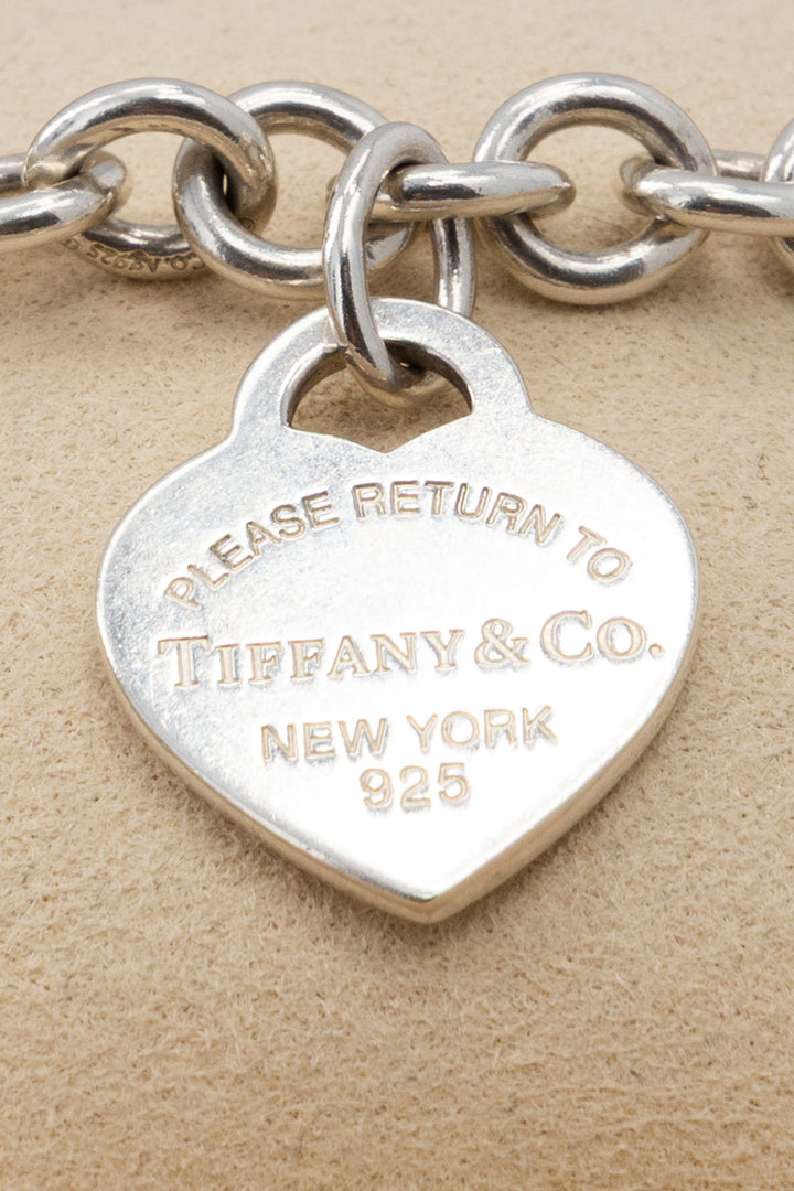 TIFFANY&CO. Return to Tiffany Heart Chain Bracelet Silver