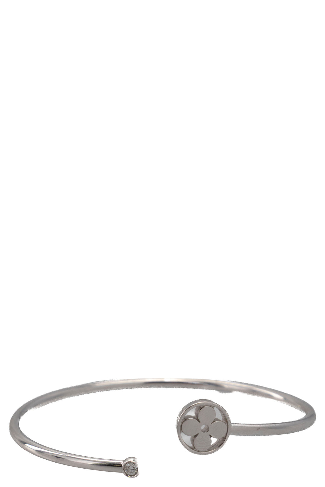 LOUIS VUITTON IdyIIe Blossom Twist 1 Diamond Bracelet White Gold