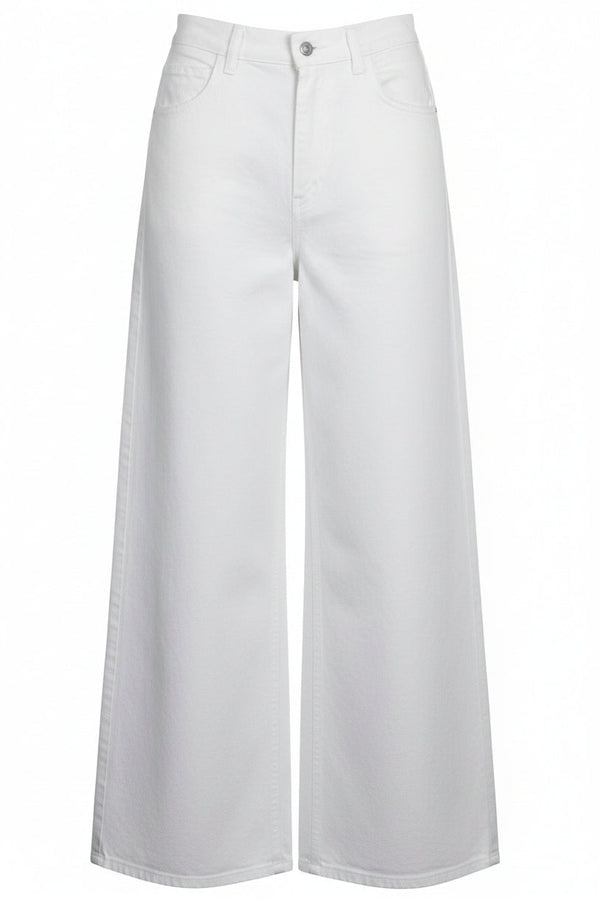 CELINE FL_015 Jean Large Coton Blanc