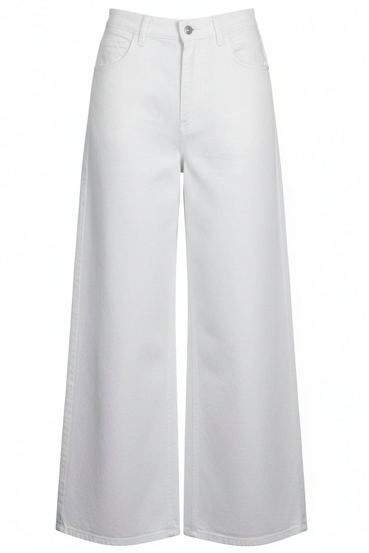 CELINE FL_015 Wide Leg Jeans Cotton White