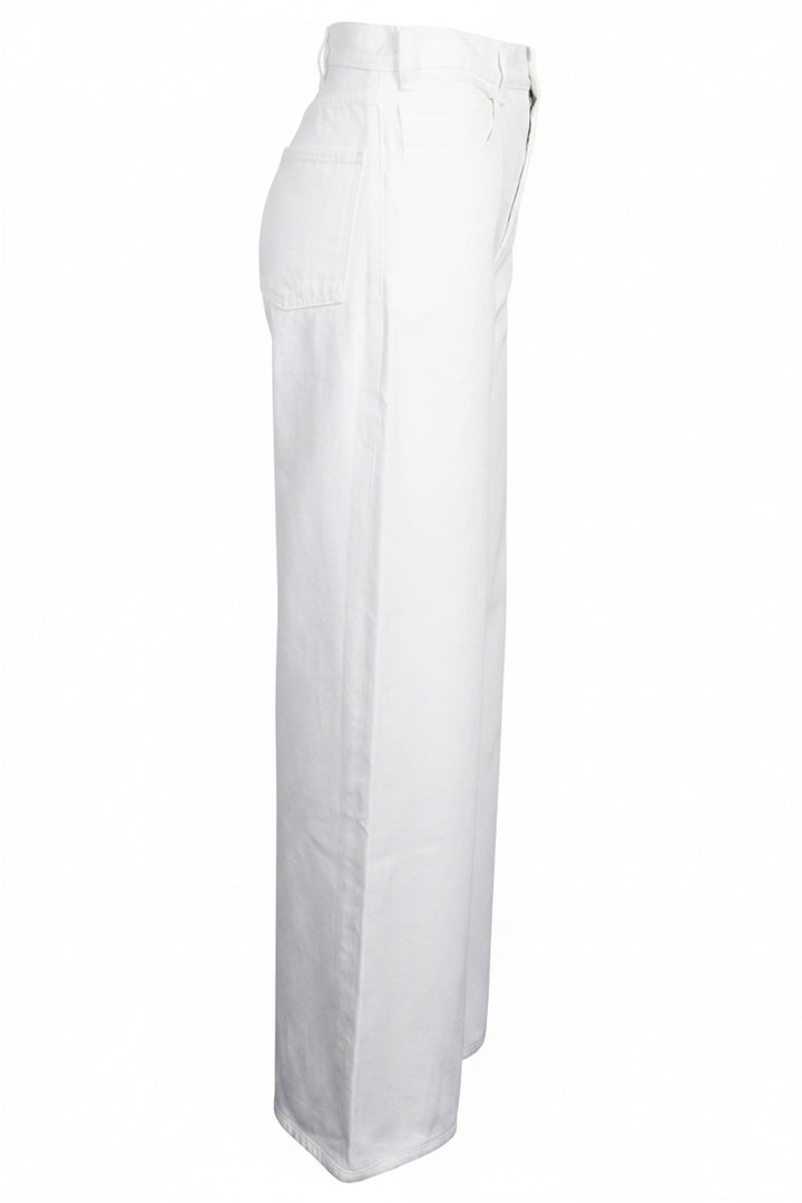 CELINE FL_015 Wide Leg Jeans Cotton White