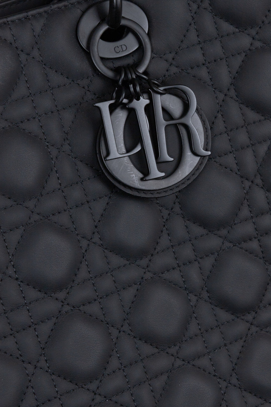 CHRISTIAN DIOR Large Lady Dior Bag Black