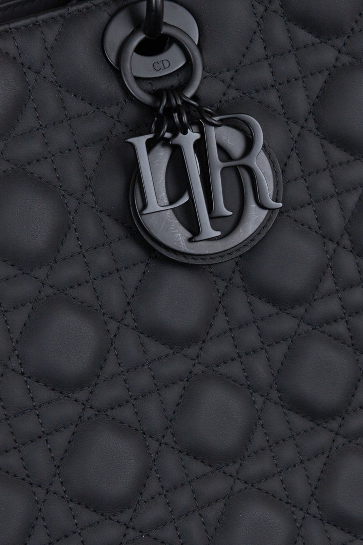 CHRISTIAN DIOR Large Lady Dior Bag Black