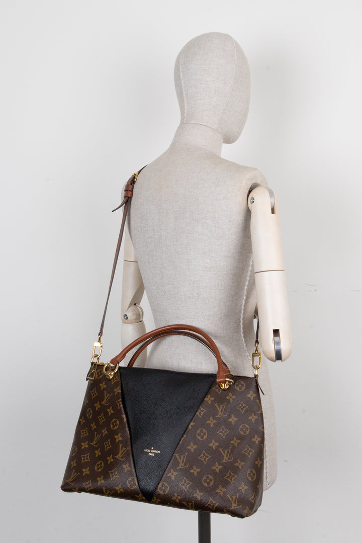 LOUIS VUITTON V Tote Bag MNG Canvas