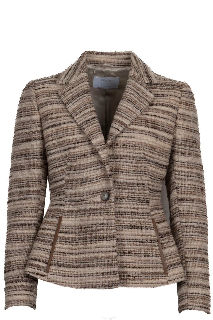 PRADA Vintage Tweed Nude Blazer