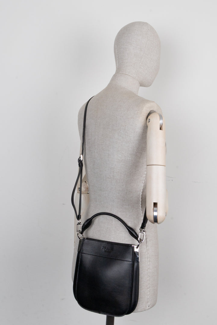 PRADA Mini Margit Bag Leather Black