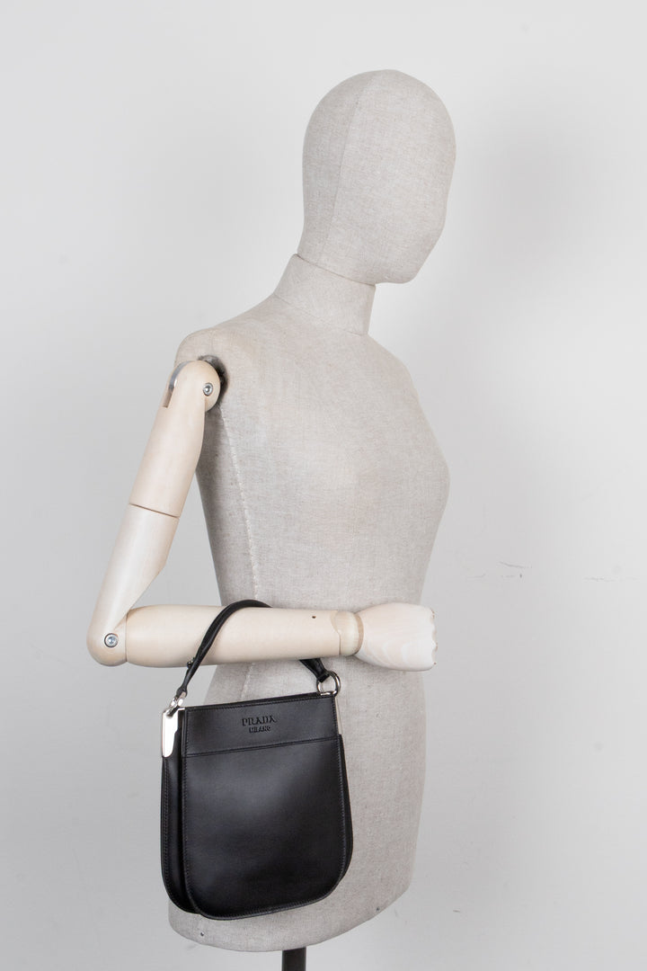 PRADA Mini Margit Bag Leather Black