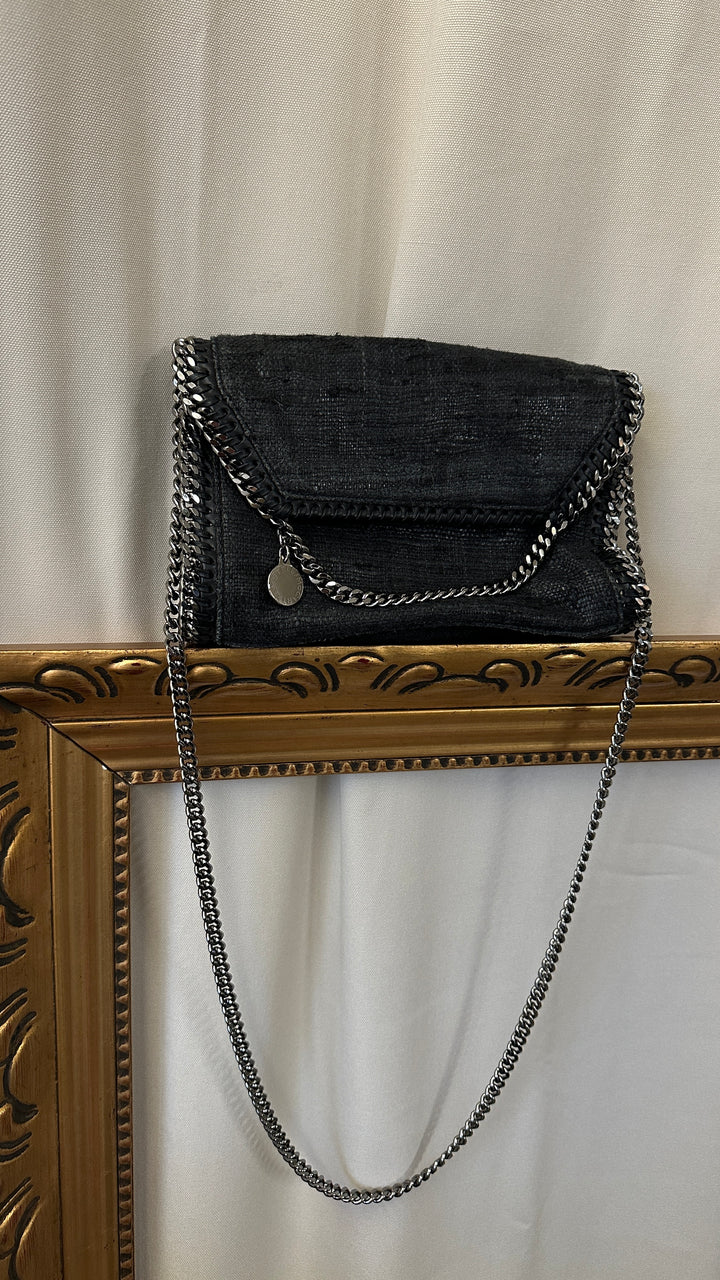 STELLA MCCARTNEY Falabella Flap Bag Canvas Grey
