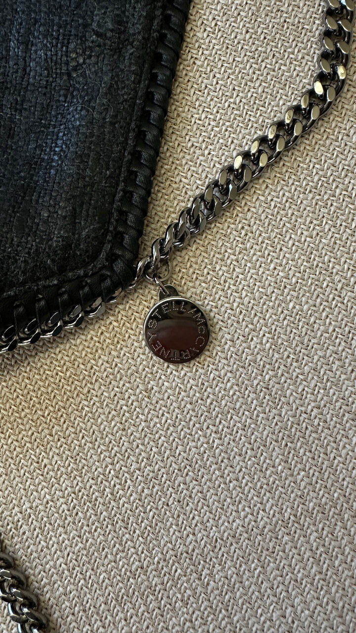 STELLA MCCARTNEY Falabella Flap Bag Canvas Grey