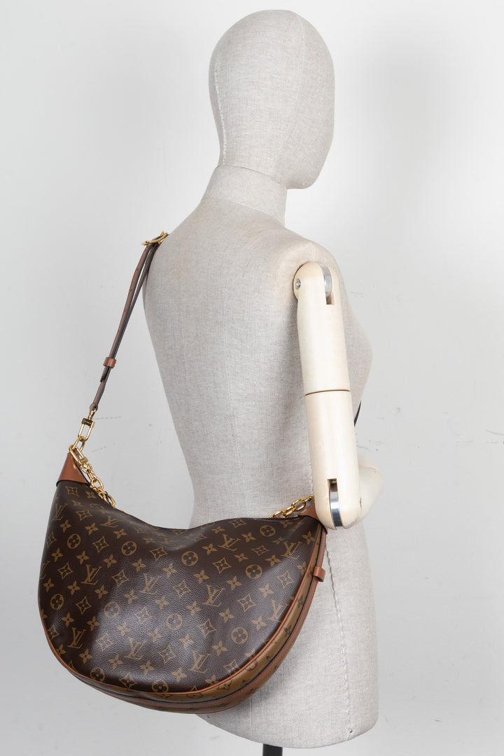 Sac hobo Loop LOUIS VUITTON toile MNG Reverse