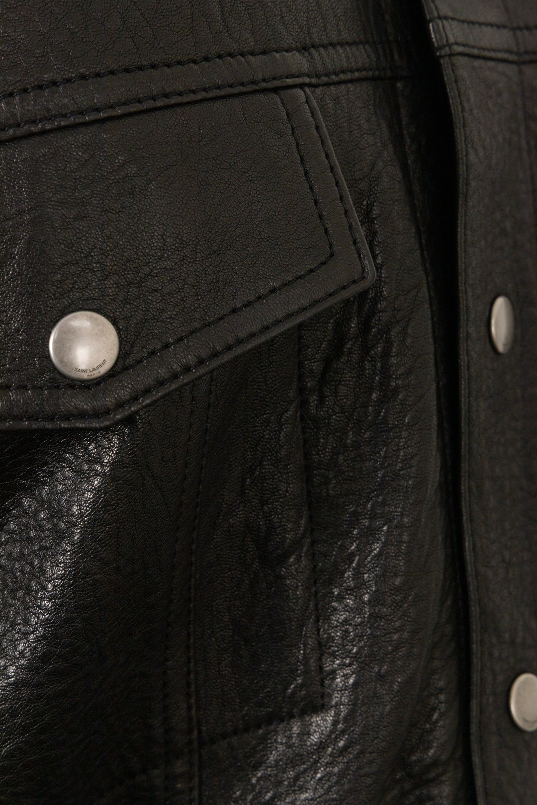 SAINT LAURENT 2024 Jacket Shearling Leather Black