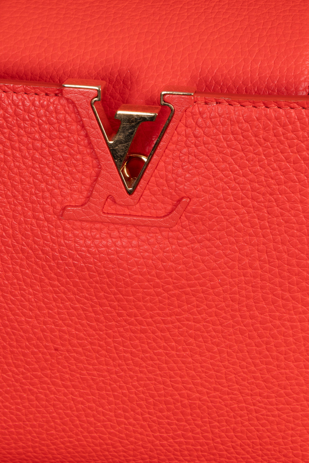LOUIS VUITTON Capucine BB Cuir Rouge