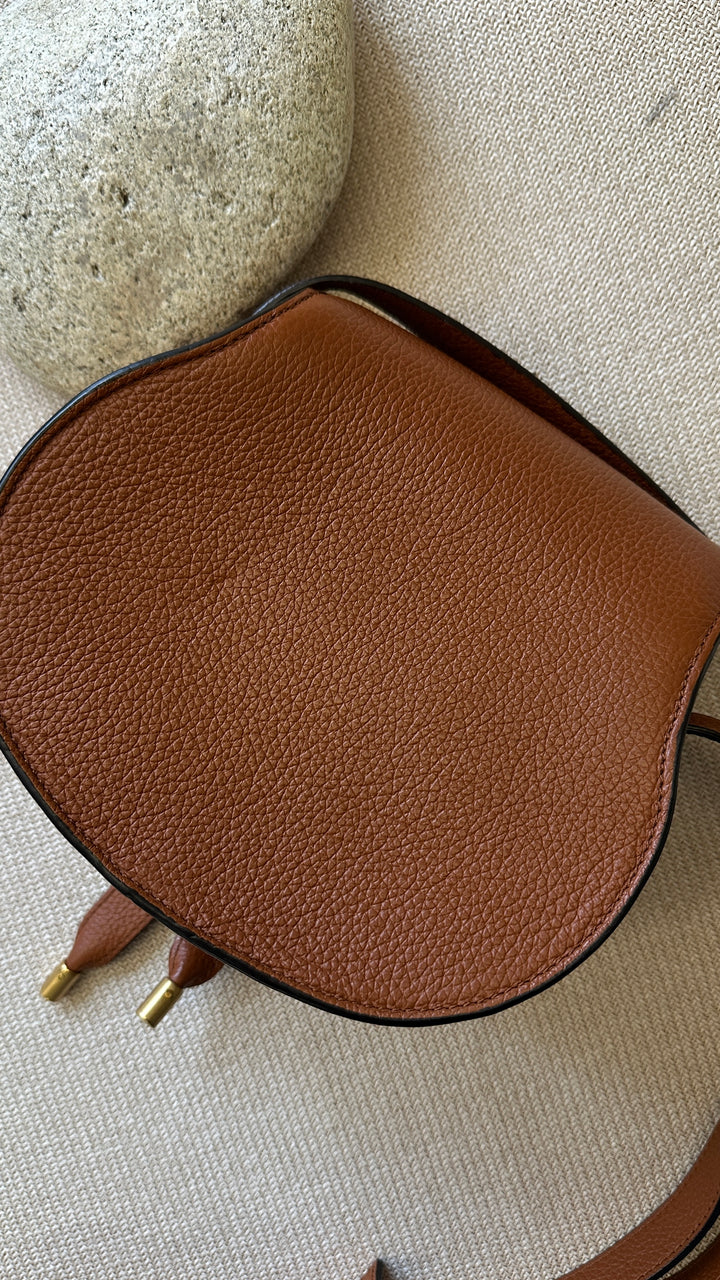 CHLOE Small Marcie Crossbody Bag Brown