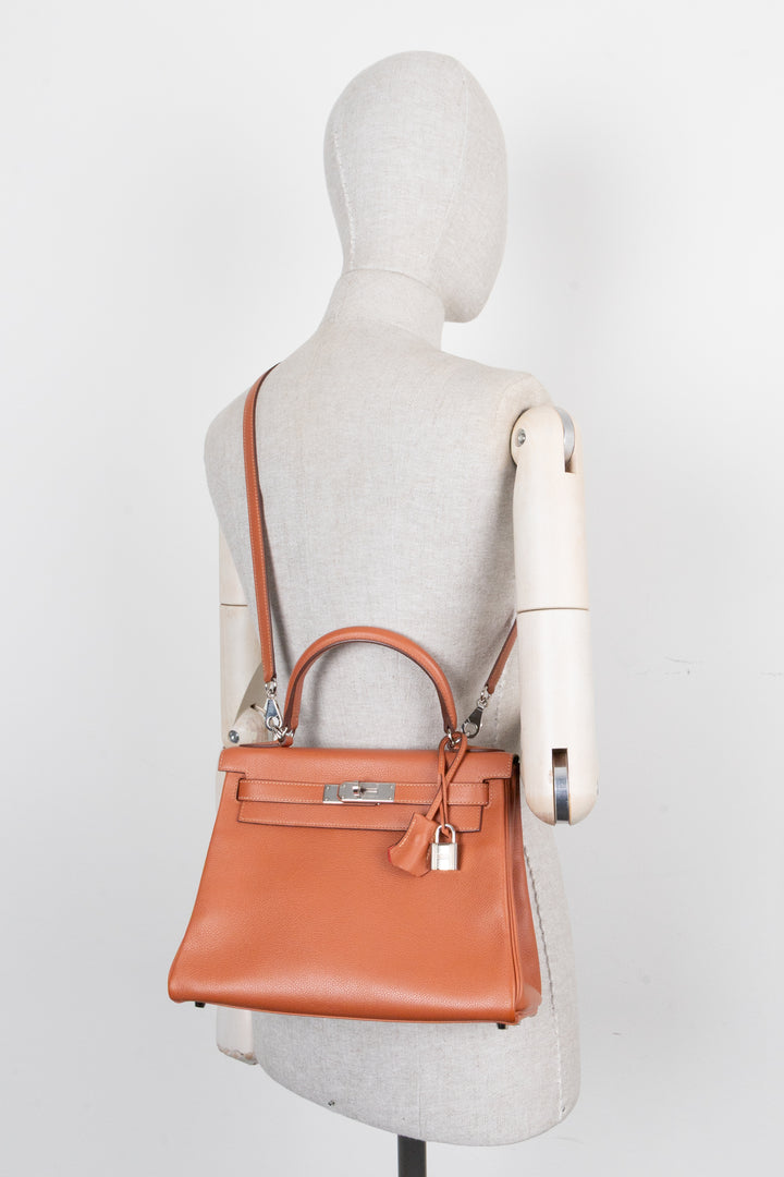 HERMÈS Kelly 28 Retourne Evercolor Verso Blush Rose Jaipur