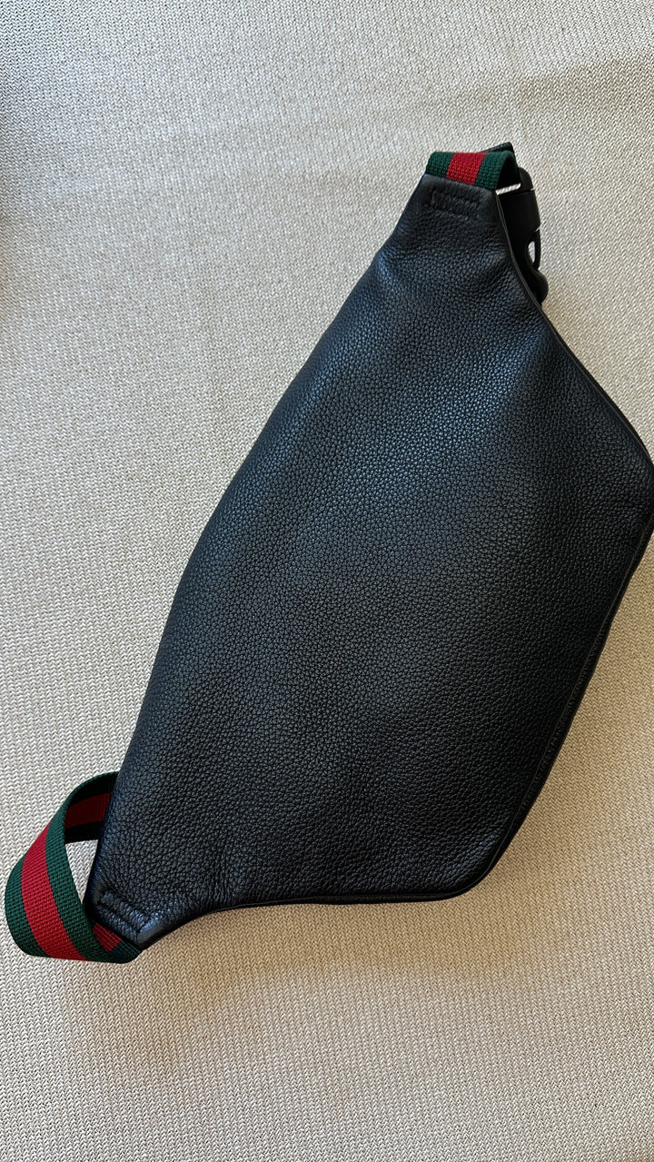 GUCCI Logo Bum Bag Black