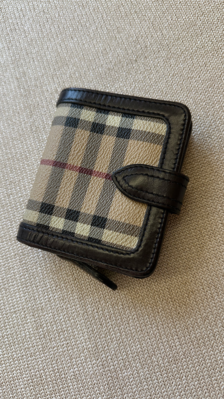 BURBERRY Nova Check Compact Wallet