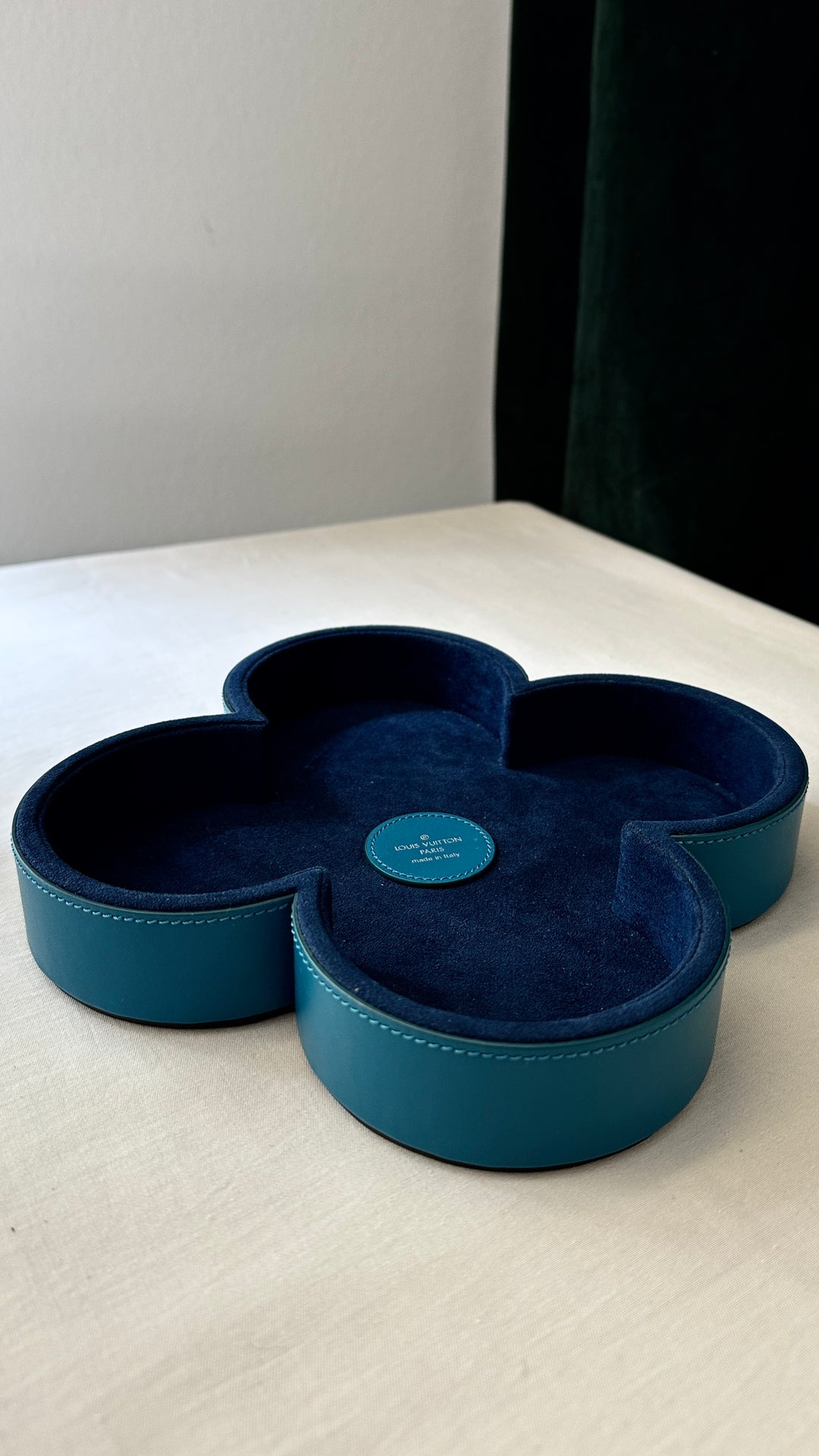 LOUIS VUITTON Flower Trinket Bowl Blue