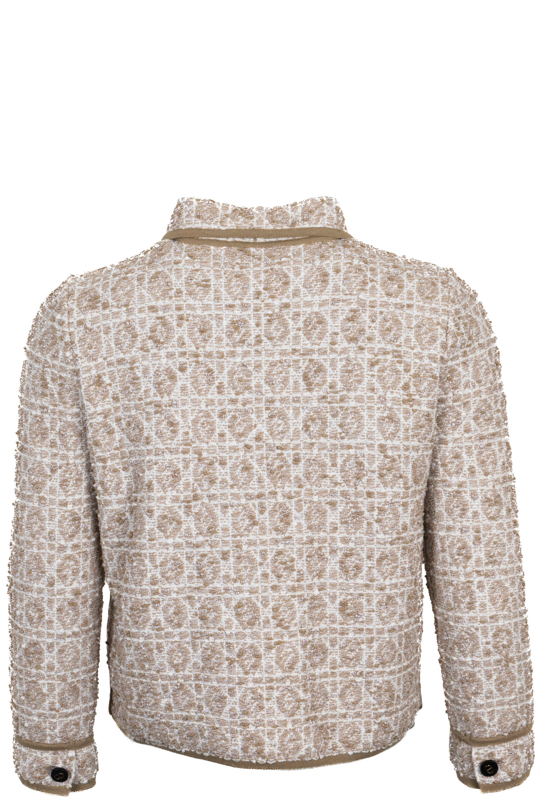 CHRISTIAN DIOR Macrocannage Jacket Tweed Beige
