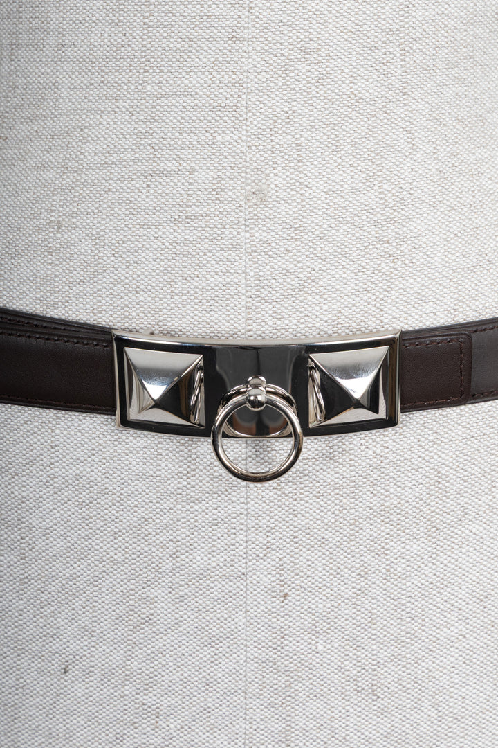 HERMÈS Rivale 18 Belt Swift Trench Ebony