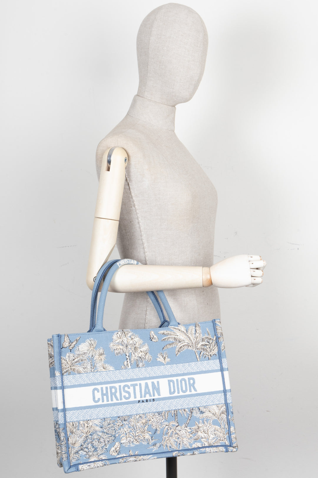 CHRISTIAN DIOR 2025 Dioriviera Book Tote Medium Celestial Blue