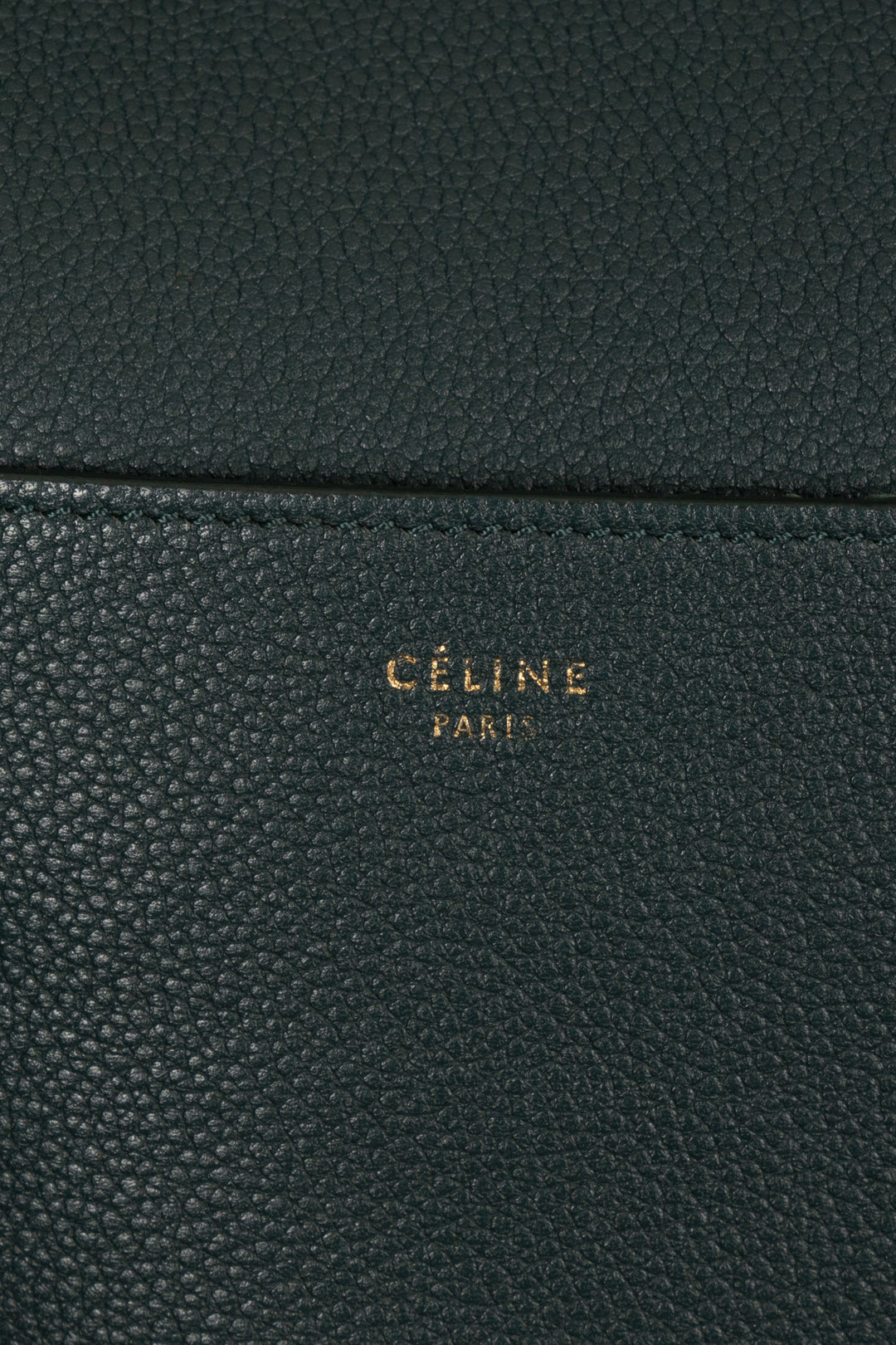 CÉLINE Sangle Bucket Bag Medium Green