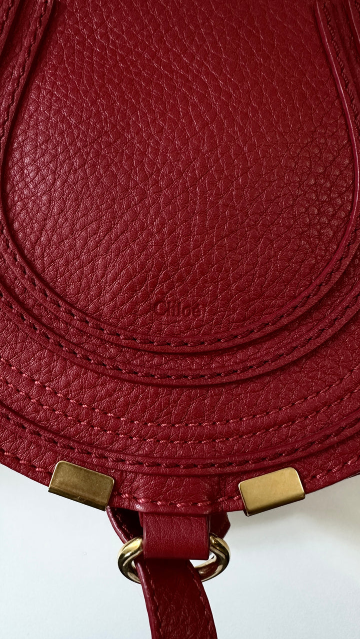 CHLOÉ Crossbody Marcie Bag Berry